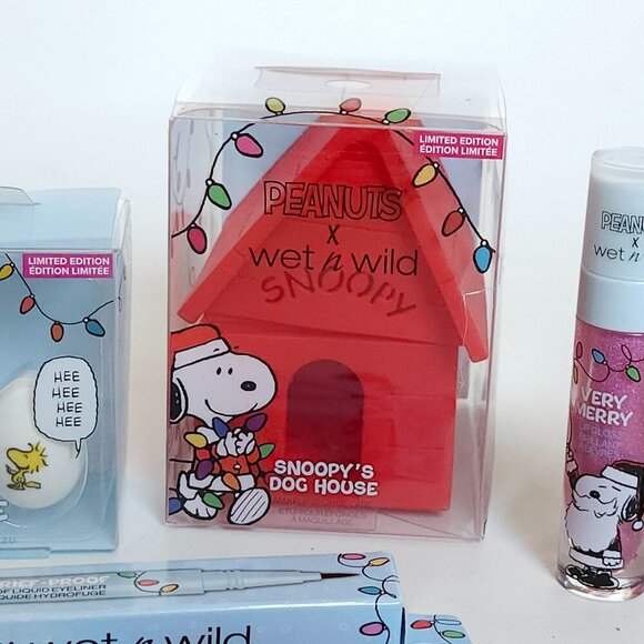 Snoopy Wet N Wild Peanuts Holiday Collection Makeup Lot of 6 Pieces BNIP - Picture 3 of 14